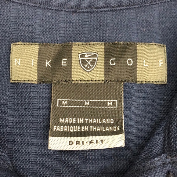 Nike Golf Dri Fit Navy Short Sleeve Polo Shirt - Picture 4 of 6
